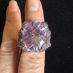 Lavish Lavender Crystal Ring
